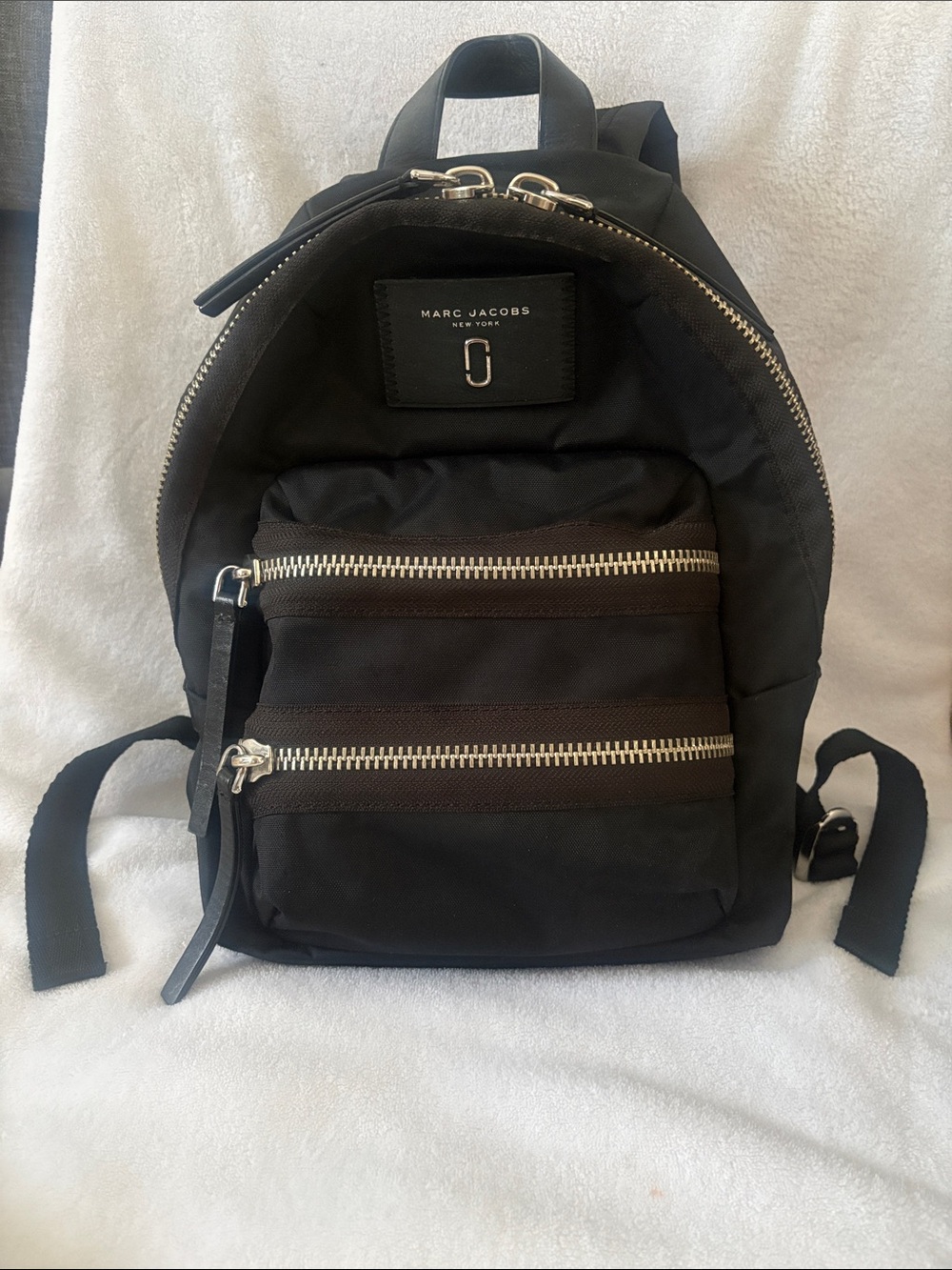 Marc Jacobs Black Nylon Biker Backpack